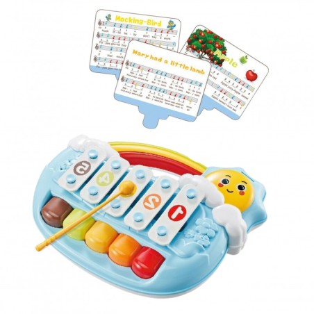 Viietooniline hariv klaver väikelastele Blue Sun