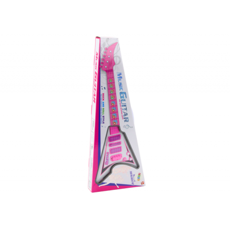 Elektrikitarr lastele Valgus meloodiad Roosa