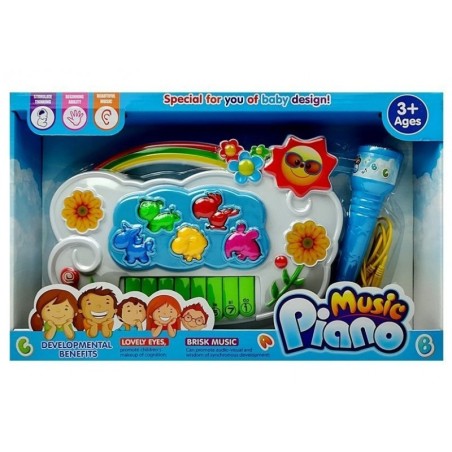 Lilledega elektrooniline klaver Ühendage telefoniga