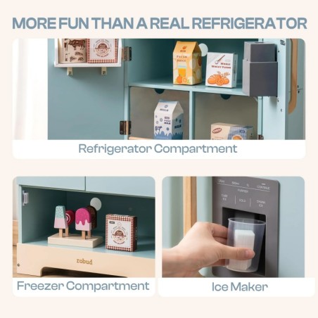 Puidust laste mängu külmkapp