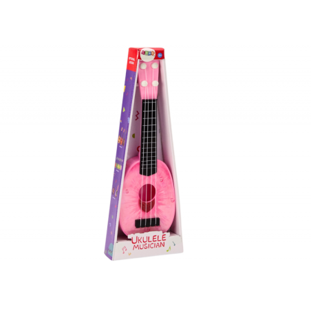 Ukulele lastele minikitarr, 4 keelne virsikuteemaline kitarr, roosa 15ā€³