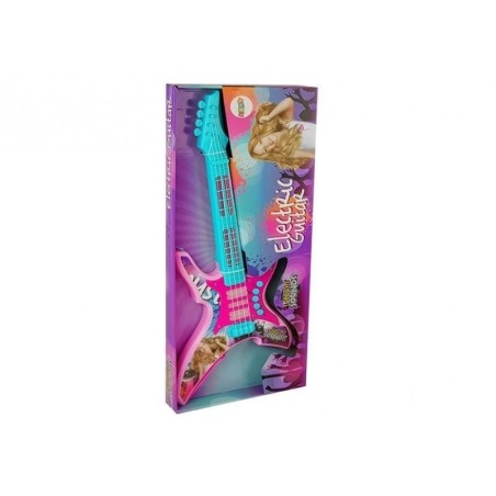 Elektrikitarr tulede ja helidega roosa 62cm