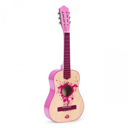 Laste kitarr roosa suur - 6 keelega