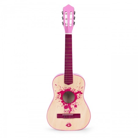 Laste kitarr roosa suur - 6 keelega