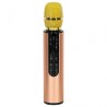 Bluetooth karaoke mikrofon, kuldne