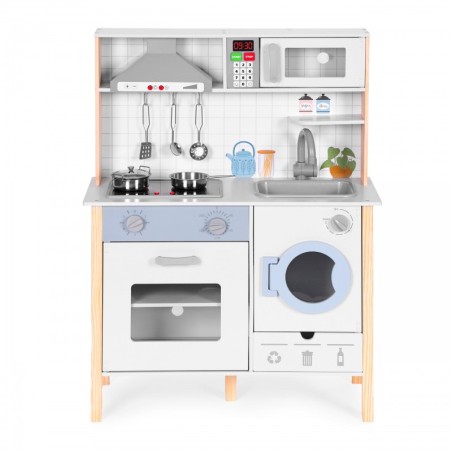 Laste mänguköök helide, LED-i, ahju, pesumasina ja tarvikutega