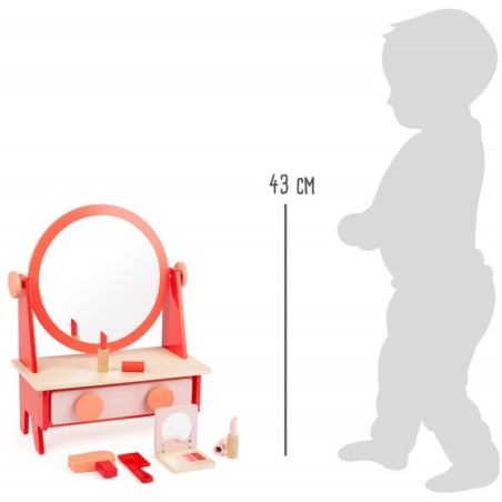 Retro-meigilaud peegliga