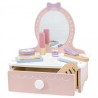 Puidust tualettlaud aksessuaaridega, väike printsessi nurk