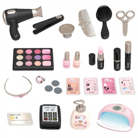 SMOBY BEAUTY Väike stilistikeskus + 26 aksessuaari Juuksur ja kosmeetik