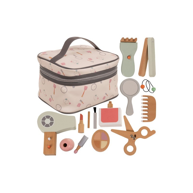 Laste puidust kosmeetika ja juuksuri komplekt