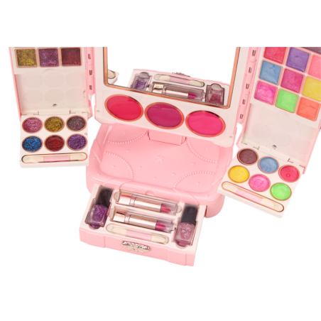 Ilukomplekti peegel reguleeritaval alusel, roosa