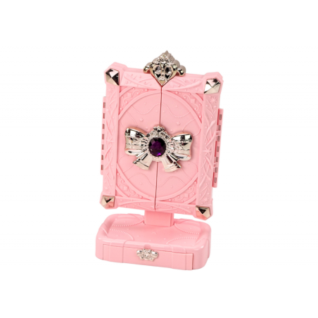 Ilukomplekti peegel reguleeritaval alusel, roosa