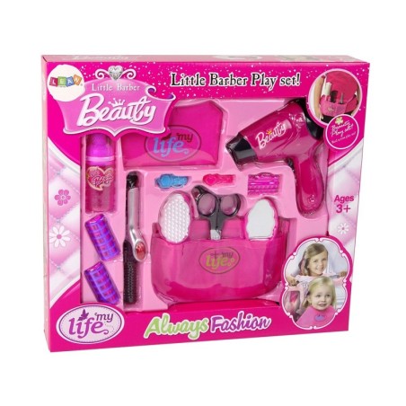 Juuksurikomplekt Beauty Föön Lokitang Roosa