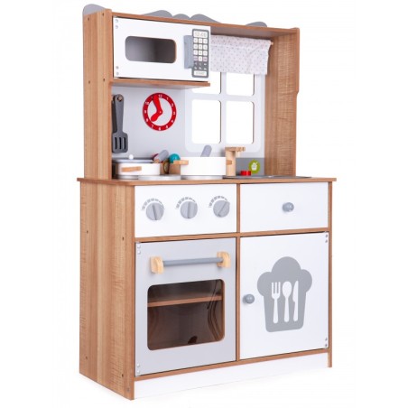 Puidust mänguköök lastele koos lisatarvikutega