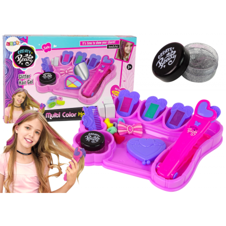 Kriit juuste värvimiseks, värvilised esiletõstmised, sirgendaja, aksessuaarid