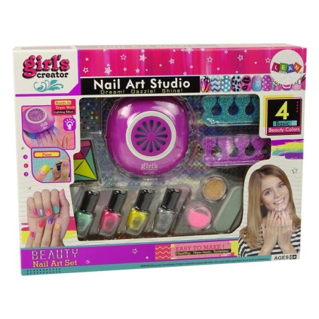 Küünelakkide komplekt Föön Diamonds Glitter