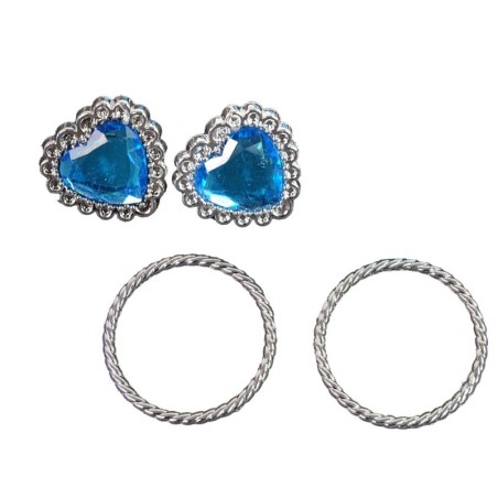 Väikese printsessi sinise krooniga karnevaliballi komplekt + tarvikud