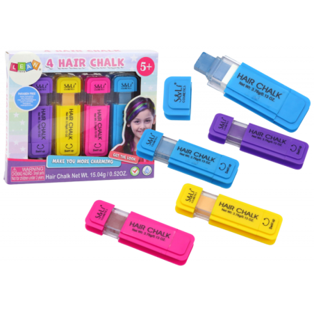 Juuste värvimise kriidid, 4 värvi