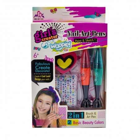 ART&FUN küünekunsti komplekt lastele + 2 lakki