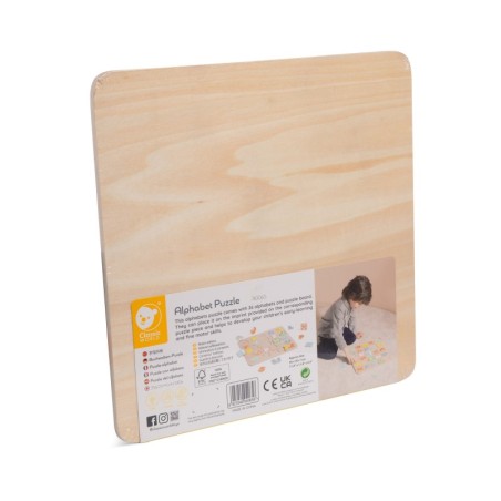 CLASSIC WORLD Puidust Montessori pusle Tähestik tähtede õppimine Sõnade Pusle 27 osa