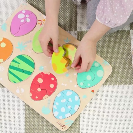 Puidust dinosauruste munade pusle