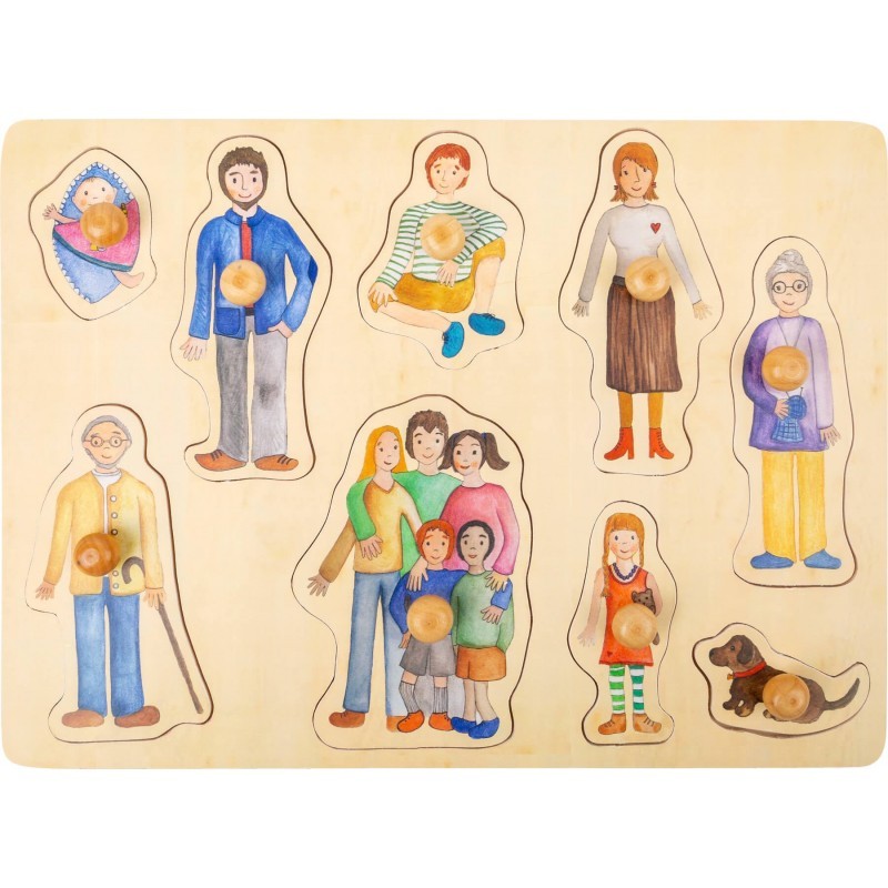 Pere ja sõprade pusle puidust