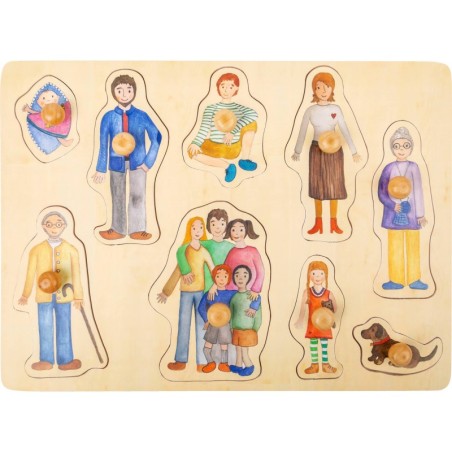 Pere ja sõprade pusle puidust