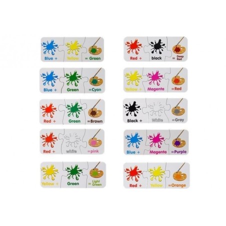 Õpetlik inglise keel Colors 10 Connections pusle