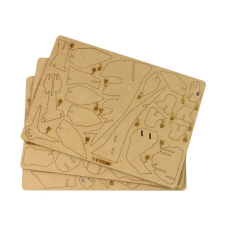 Puidust 3D ruumiline pusle Stegosauruse õppekomplekt, 41 tükki