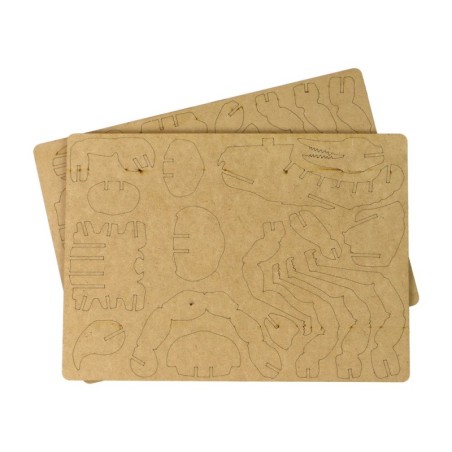 Puidust 3D Scorpion pusle õppekomplekt, 35 tükki