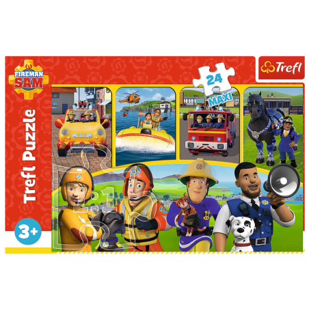 Pusle - "24 Maxi" - Tuletõrjuja Sam ja sõbrad Trefl 14356