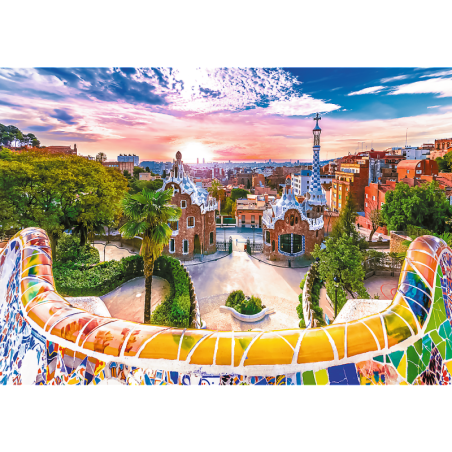 Pusle - "1000" - päikeseloojang Barcelona kohal, Hispaania Trefl 10711