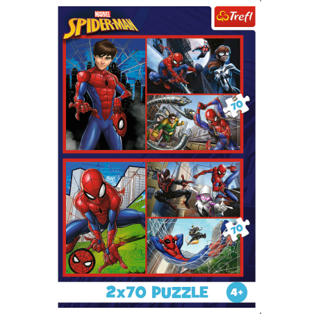 Pusle – 2x70 – Ämblikulood – Disney Marvel Spiderman Trefl 34443