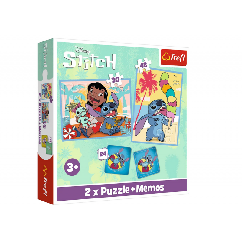 Pusle + memod 2in1 Lilo ja Stitch, Happy Day Trefl 93585