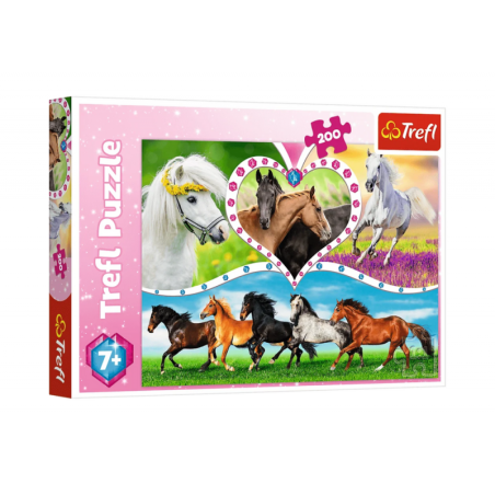 Pusle 200 tk Kaunid hobused Trefl 13248