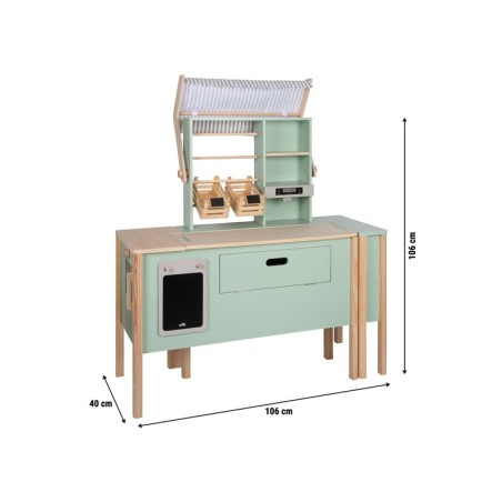 Mänguköök - mängupood Fresh , roheline