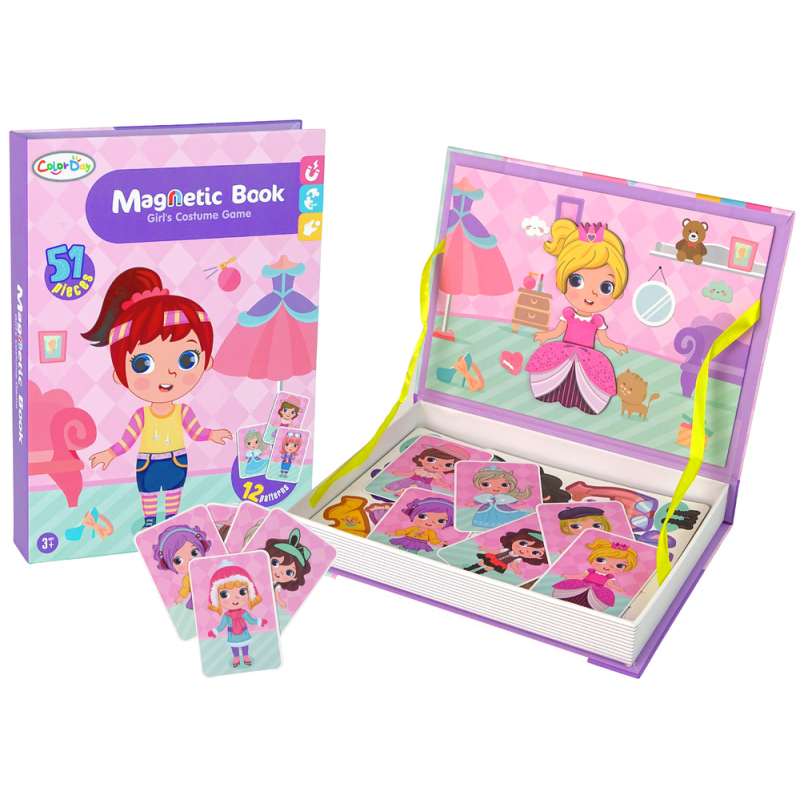 Magnetilised pusleraamatute riietuskostüümid