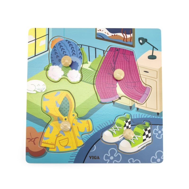 VIGA Puidust nuppudega pusle riided