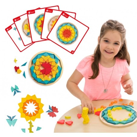 Montessori pusle tangram mustrid