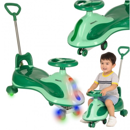 LED Swing FIX S2 gravitatsiooni sõiduk käepidemega roheline max 100kg