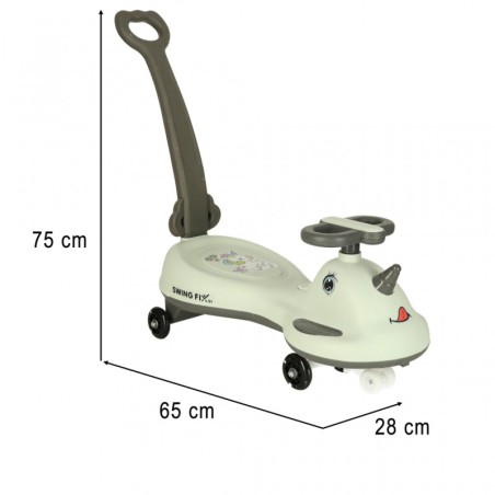 LED-iseliikur Swing FIX S1 käepidemega, hall, max 65kg