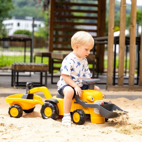 FALK Komatsu sõidutraktor koos ekskavaatori kopa ja haagisega