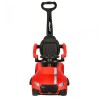 Pealeistutav tõukeauto eemaldatava sangaga, tulede ja häältega, punane