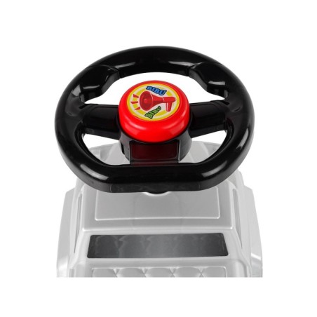 Tõukeauto QX-5500- 2 sarvega seljatugi hõbedane