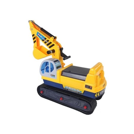 Suure ekskavaator ehitus sõiduk kiiver kollane