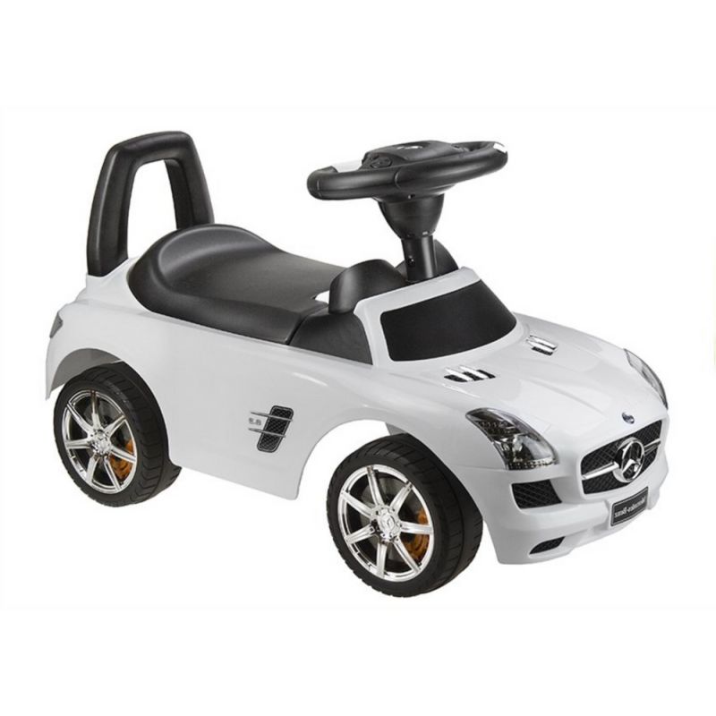 Mercedes-Benz SLS AMG valge – lapsed saavad autoga kaasa sõita