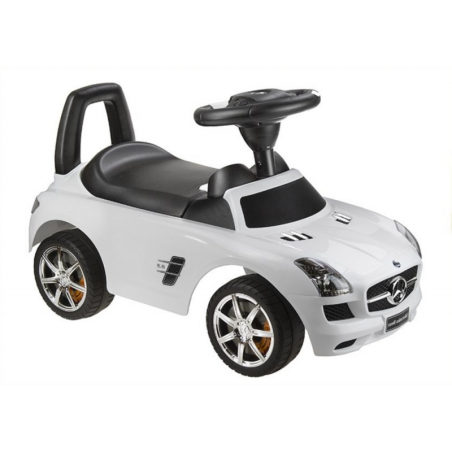 Mercedes-Benz SLS AMG valge – lapsed saavad autoga kaasa sõita