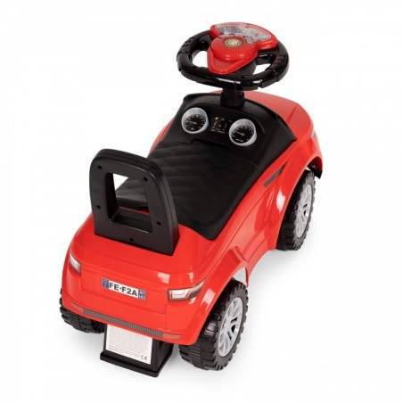 Lastele tõukeauto, helidega mänguauto 12m+, punane
