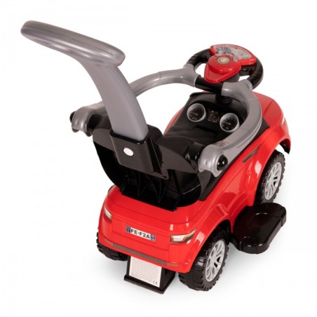 Tõukeauto 3in1 mänguauto, punane