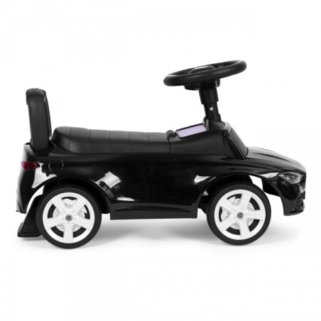 Mercedes C KLASS tõukeauto, interaktiivne rool, helid, must